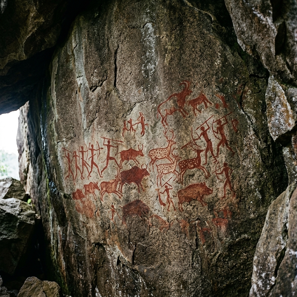 Ezhuthupara cave paintings Marayoor