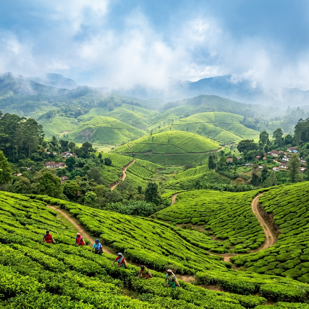 Munnar tea gardens Kerala